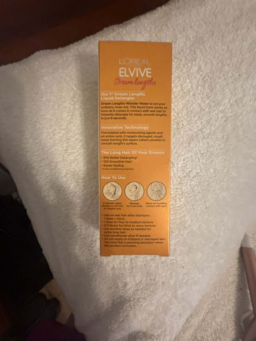 L'Oreal Elvive Dream Lengths 8 Second Wonder Water 6.8 fl oz - Picture 2 of 2